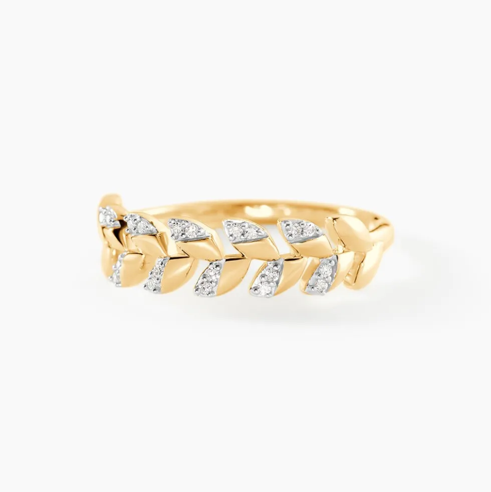 Bague Berinice Or Jaune Diamant