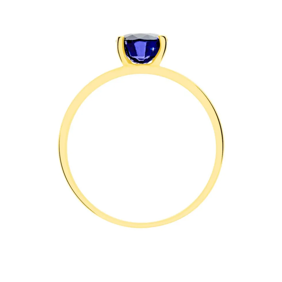 Bague Billel Or Jaune Saphir Diamant