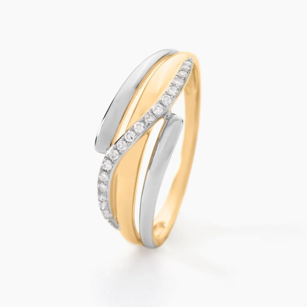 Bague Bodil Or Bicolore Diamant