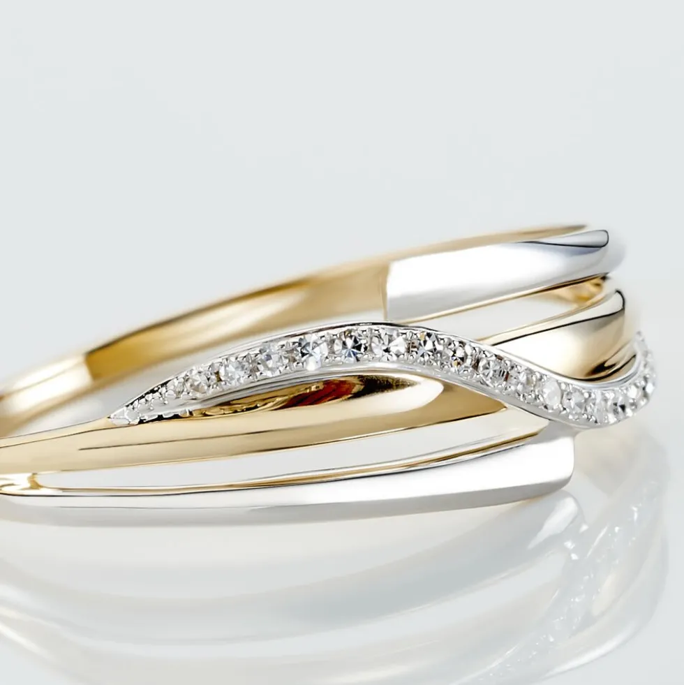 Bague Bodil Or Bicolore Diamant