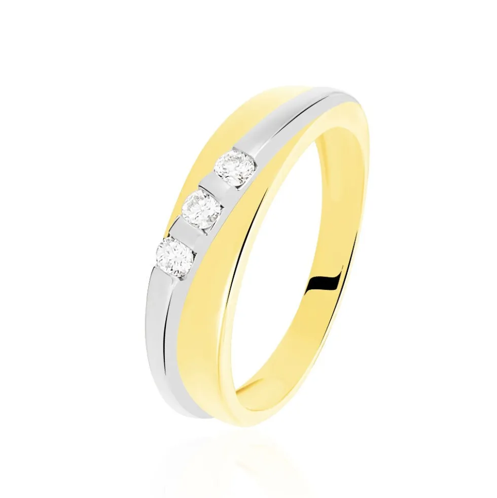Bague Bryanna Or Bicolore Diamant