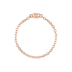 Bague Chaine Madalyn Argent Rose Oxyde De Zirconium