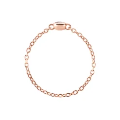 Bague Chaine Madalyn Argent Rose Oxyde De Zirconium