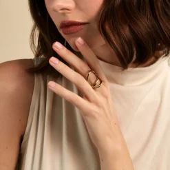 Bague Cherish Acier Jaune