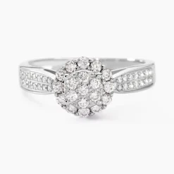 Bague Chou Or Blanc Diamant