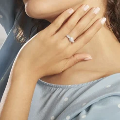 Bague Chouvia Or Blanc Diamant Synthétique