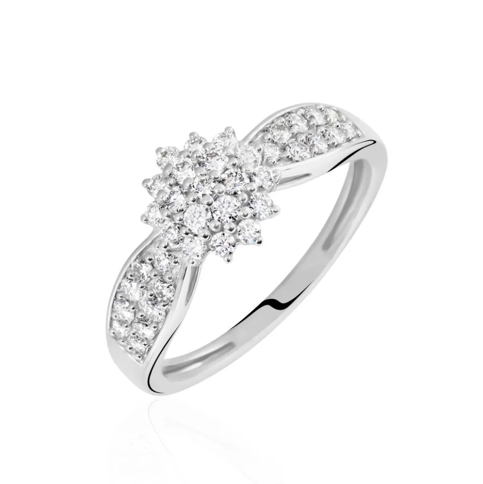Bague Chouvia Or Blanc Diamant Synthétique