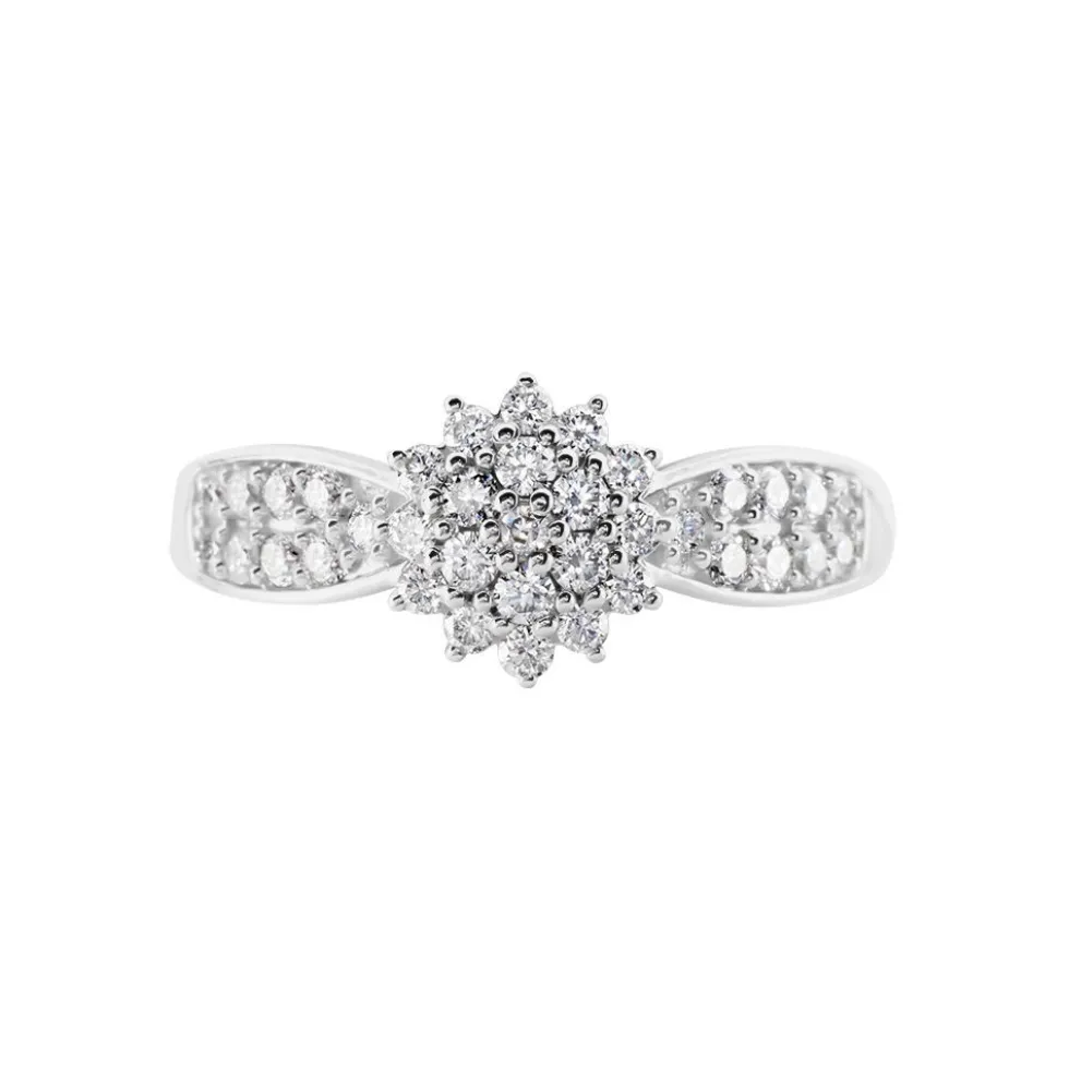 Bague Chouvia Or Blanc Diamant Synthétique