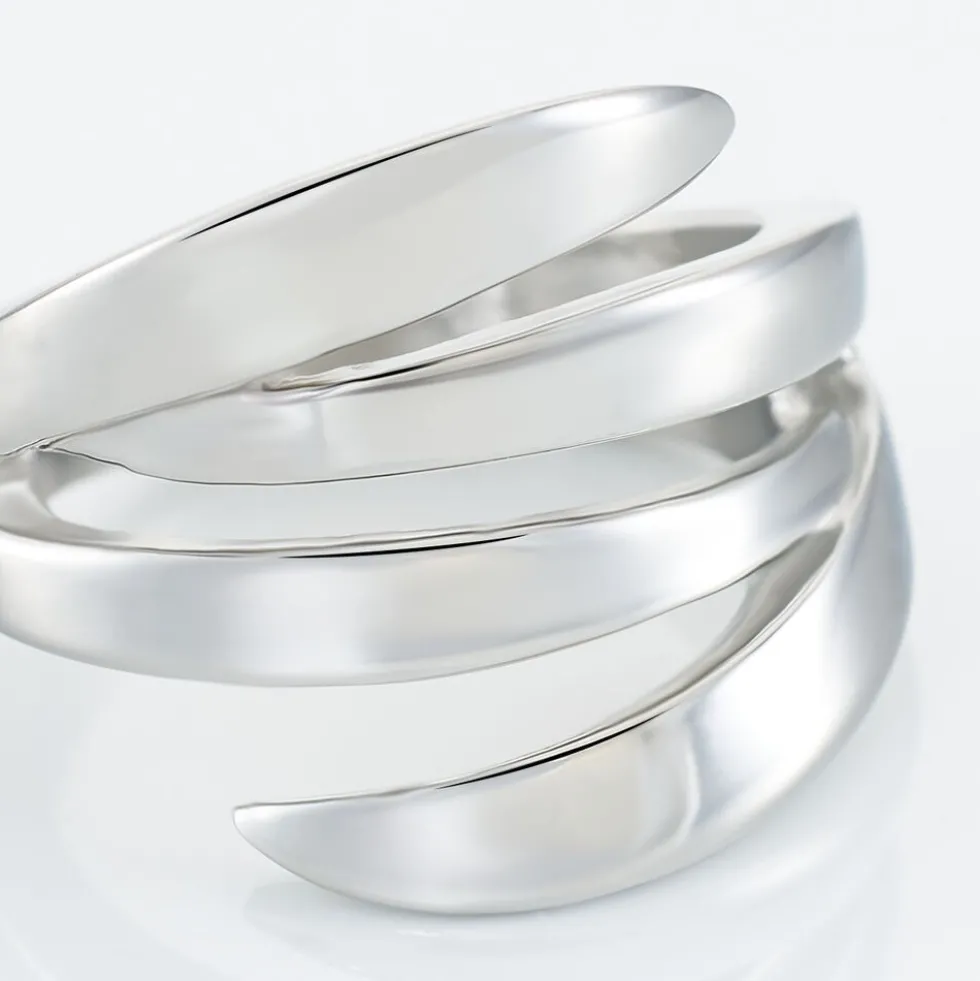Bague Cleia Acier Blanc