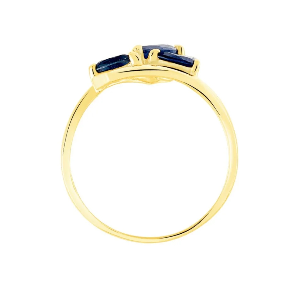 Bague Dahlia Or Jaune Saphir Diamant