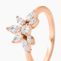 Bague Davena Argent Rose Oxyde De Zirconium
