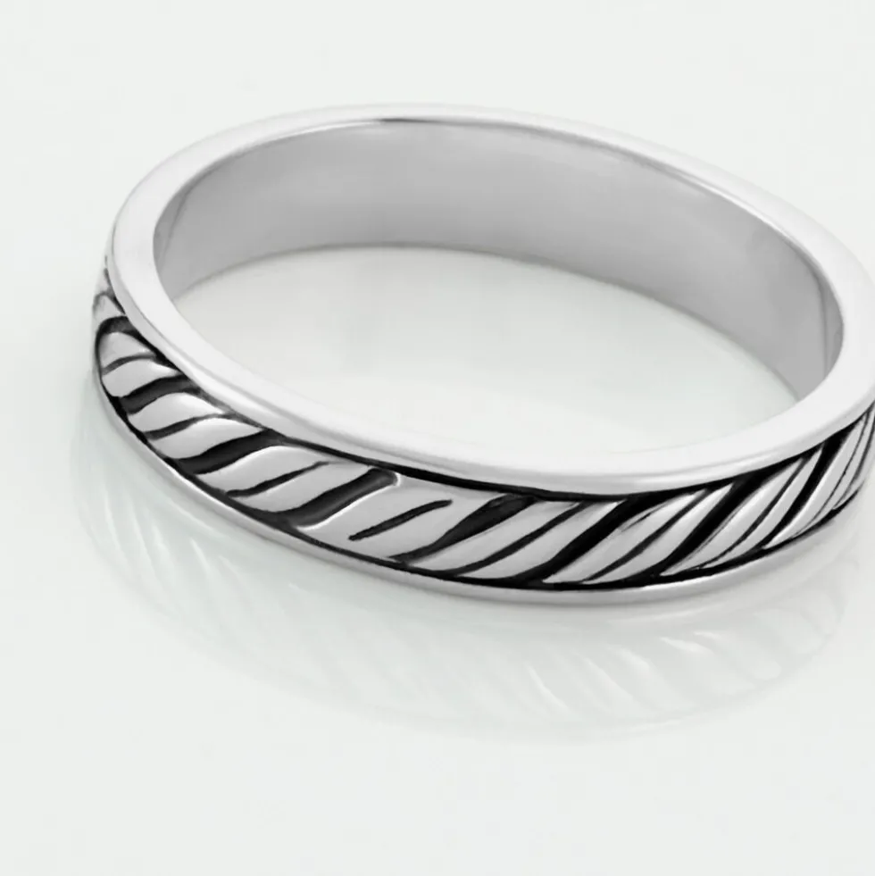 Bague Davin Argent Blanc