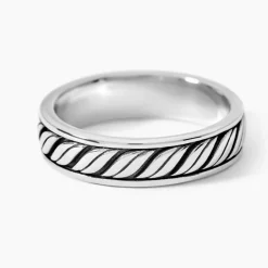 Bague Davin Argent Blanc