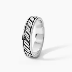 Bague Davin Argent Blanc