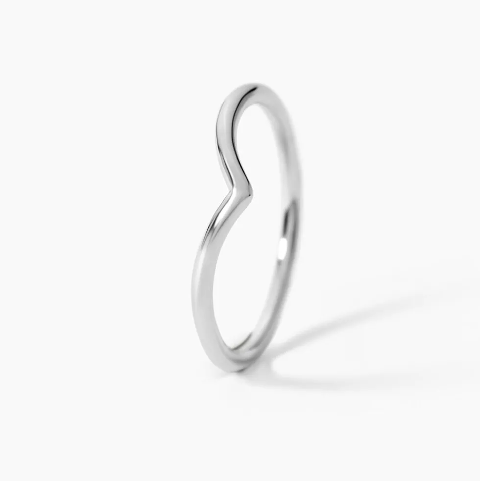Bague De Phalange Tricia Argent Blanc