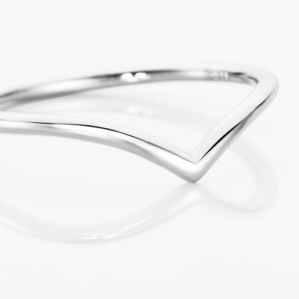 Bague De Phalange Tricia Argent Blanc