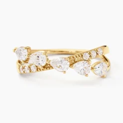 Bague Dorean Or Jaune Oxyde De Zirconium