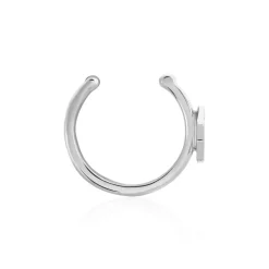 Bague D'oreille Puce Unitaire Astre Argent Blanc
