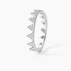 Bague Doria Argent Blanc Oxyde De Zirconium