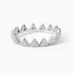 Bague Doria Argent Blanc Oxyde De Zirconium