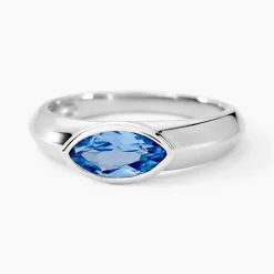 Bague Duchesse Argent Blanc Oxyde De Zirconium