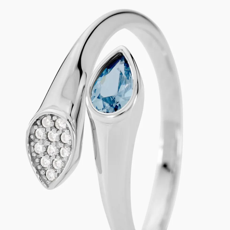 Bague Duchesse Argent Blanc Oxyde De Zirconium