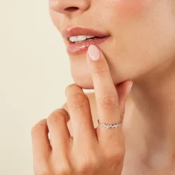 Bague Eclat D'Aurore Argent Blanc Oxyde De Zirconium