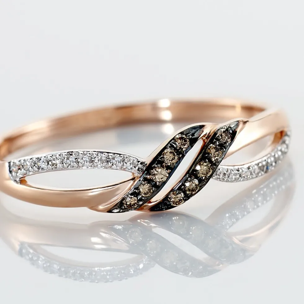 Bague Edem Or Rose Diamant