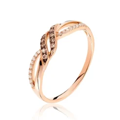 Bague Edem Or Rose Diamant