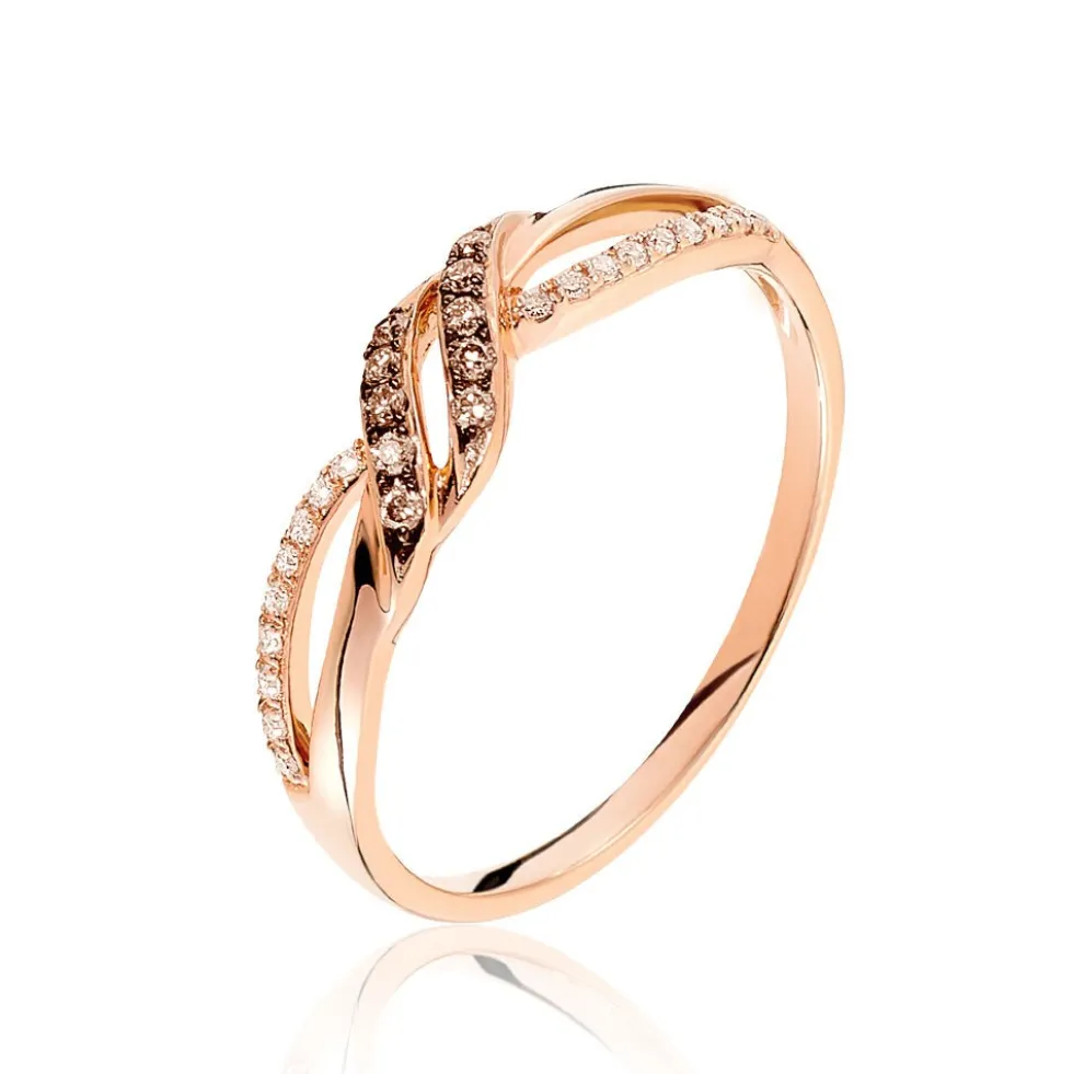 Bague Edem Or Rose Diamant