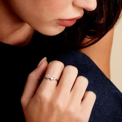 Bague Eden Argent Blanc Oxyde De Zirconium