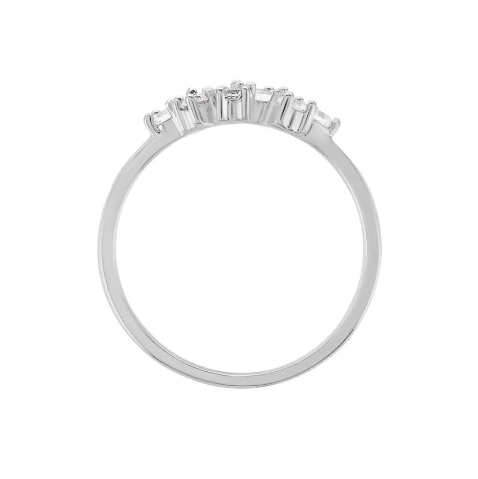 Bague Eden Argent Blanc Oxyde De Zirconium