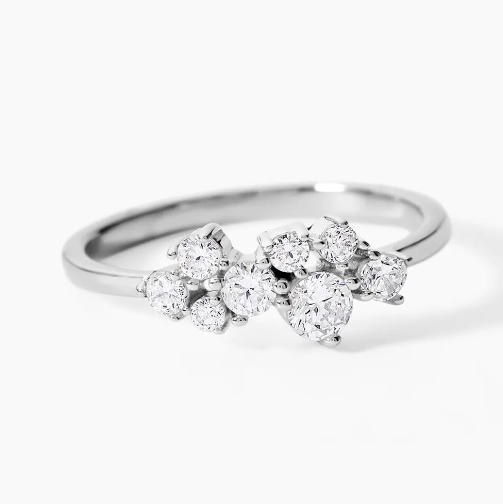 Bague Eden Argent Blanc Oxyde De Zirconium