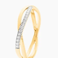 Bague Eister Or Jaune Oxyde De Zirconium