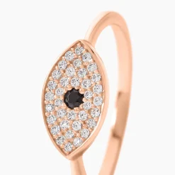 Bague Eldia Argent Rose Oxyde De Zirconium