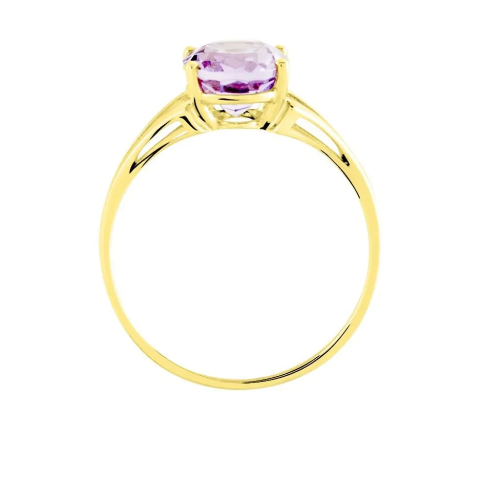 Bague Elfrieda Or Jaune Améthyste