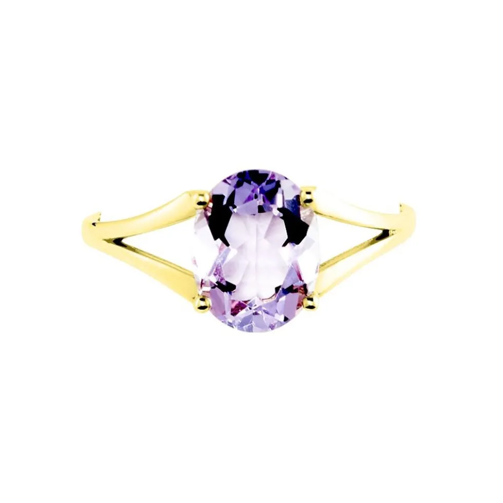 Bague Elfrieda Or Jaune Améthyste