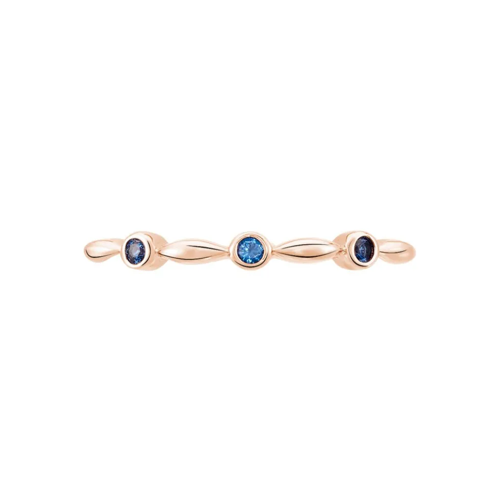 Bague Ellena Argent Rose Oxyde De Zirconium