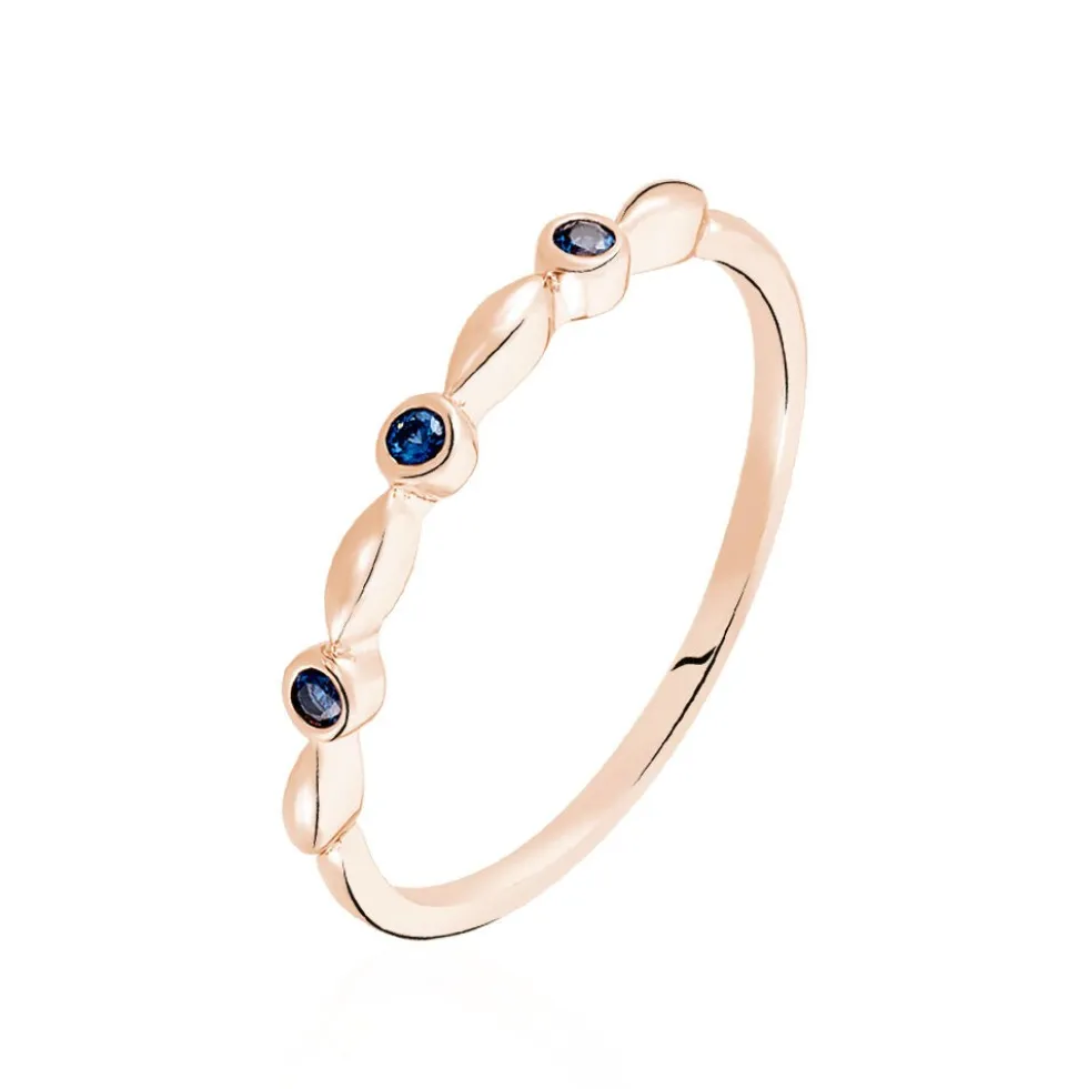 Bague Ellena Argent Rose Oxyde De Zirconium