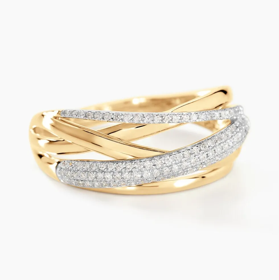 Bague Elodea Or Jaune Diamant