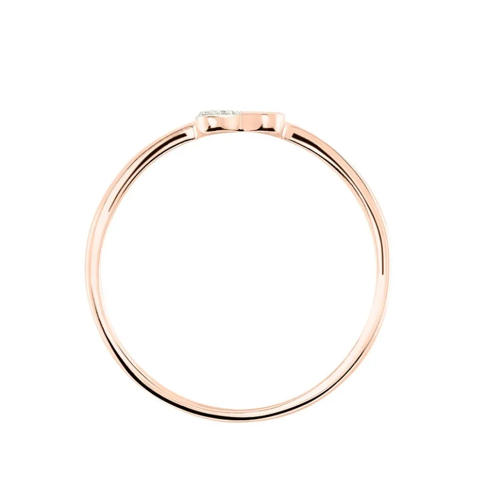 Bague Emilia Or Rose Diamant
