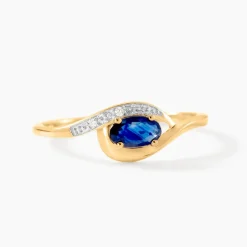 Bague Emotion Or Jaune Saphir Diamant