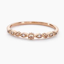 Bague Eugenie Argent Rose Oxyde De Zirconium