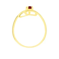 Bague Evka Or Jaune Rubis