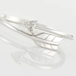 Bague Fleche Or Blanc Diamant