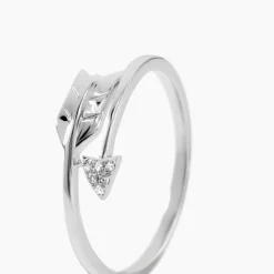 Bague Fleche Or Blanc Diamant