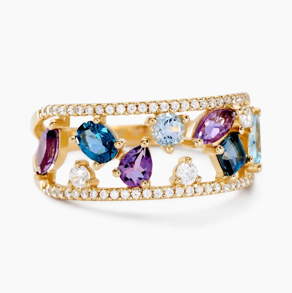 Bague Garden Or Jaune Topaze