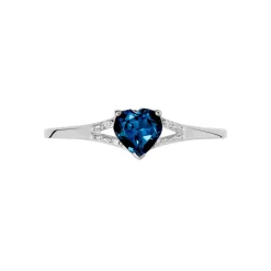 Bague Grishilda Or Blanc Topaze Oxyde