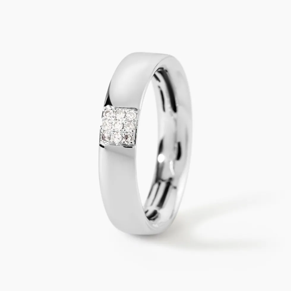 Bague Hajila Or Blanc Diamant