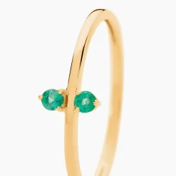 Bague Harding Or Jaune Emeraude
